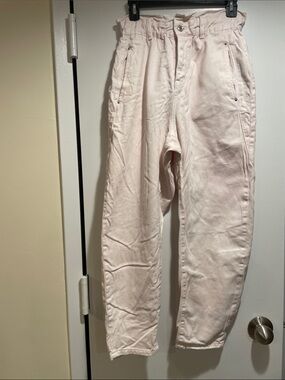 Zara Light Pink Women’s Paperbag Waist Pants